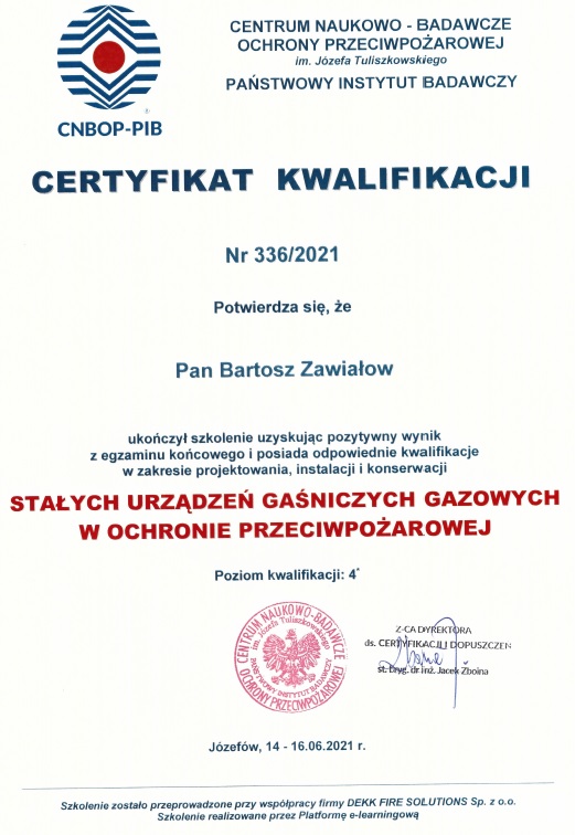 Zawiałow - bezpieczeństwo pożarowe